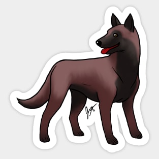 Dog - Belgian Malinois - Mahogany Sticker